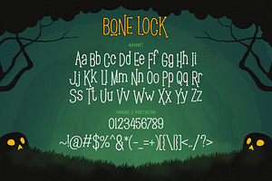 Bone Lock Halloween Font