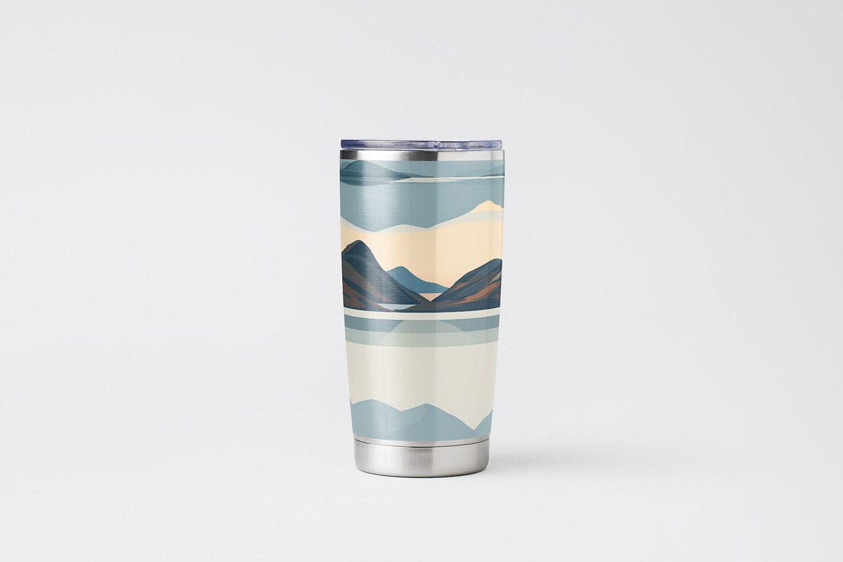 8 Serene Loch Seamless Patterns, a Pattern Graphic by Inknfolly (Photo 5 of 6)