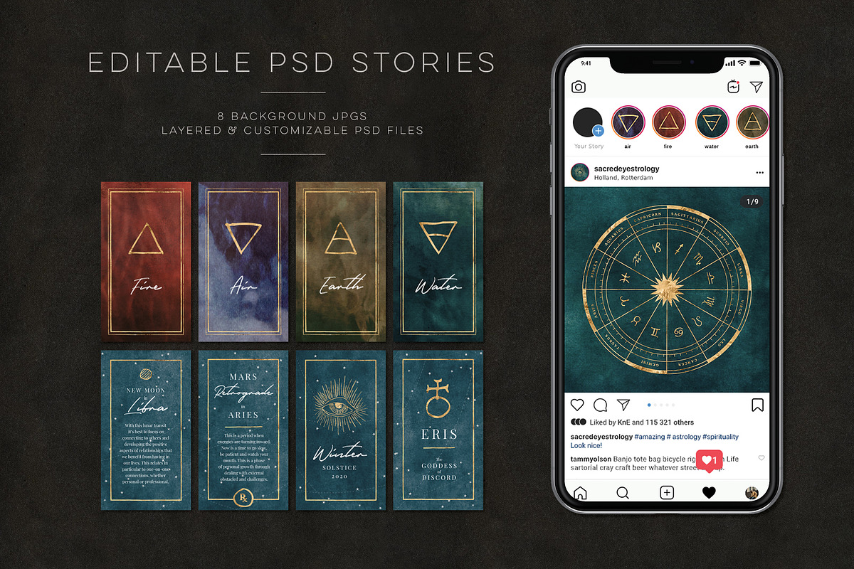 Pro Astrology Vector & Instagram Set, an Object Graphic by Blixa 6 Studios (Photo 19 of 25)