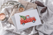 Christmas watercolor clipart set, a Decorative Illustration by Color Hugs Art (Thumbnail 5 of 12)