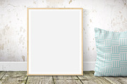 Rustic frame mockup 8x10 / 16x20, a Print Template by PinkJellyfish (Thumbnail 7 of 12)