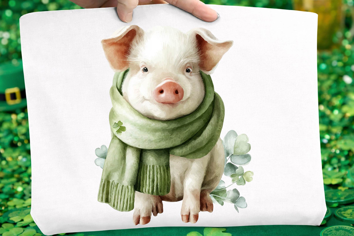 Farmhouse St Patrick Day Clipart, an Illustration by DreamCafeArt (Photo 4 of 6)