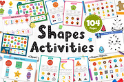 Shapes Activities for Kids, an Education Illustration by Gulnara Sabirova (Thumbnail 1 of 19)