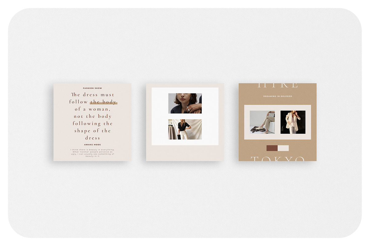 HASSLE Instagram Feed, a Social Media Template by Aprilea (Photo 2 of 7)