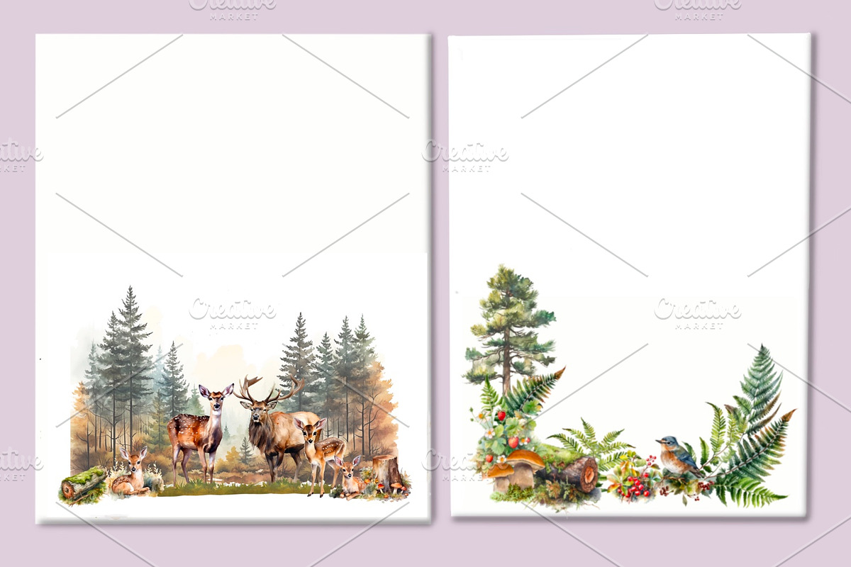 Watercolour Animals and plants, an Animal Illustration by AkvarelRiver (Photo 15 of 16)