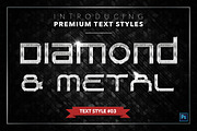 Diamond & Metal #3 - 18 Text Styles, a Layer Style Add-On by Jonas Stensgaard (Thumbnail 4 of 21)