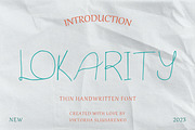 LOKARITY - thin handwritten font, a Handwritten Font by CHIMERA (Thumbnail 1 of 8)