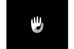Abstract hand gradient logo design, an Object Illustration by Bureau