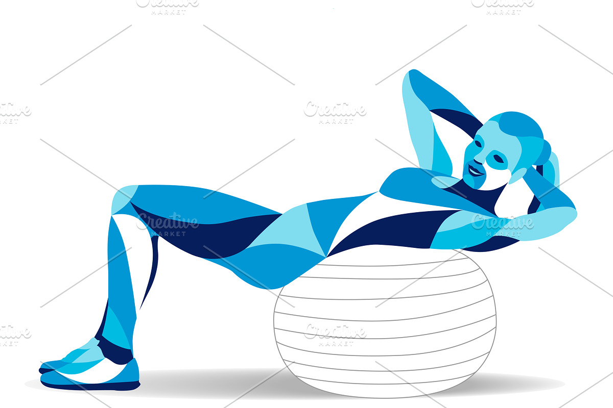 Set of stylized people in sport, an Illustration by Infinity Creativity (Photo 5 of 21)