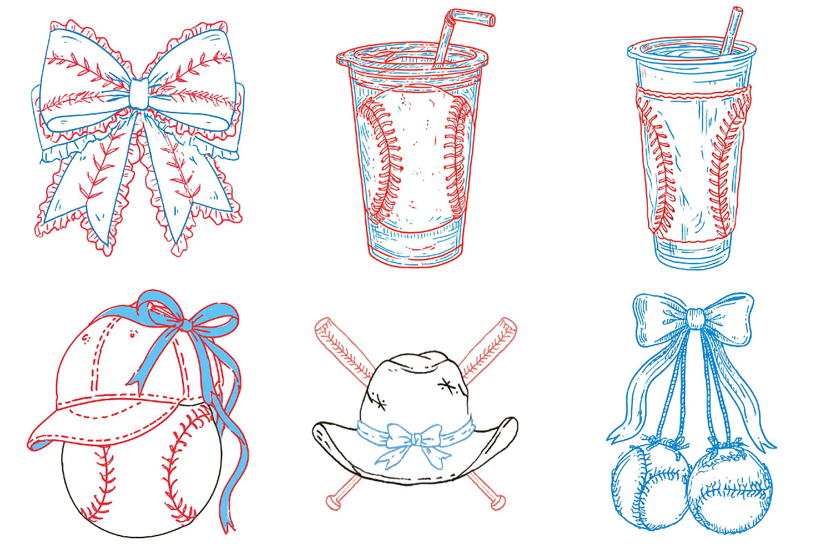 Baseball Mama PNG Clipart Bundle, a Seasonal Illustration by CitraGraphics (Photo 4 of 5)