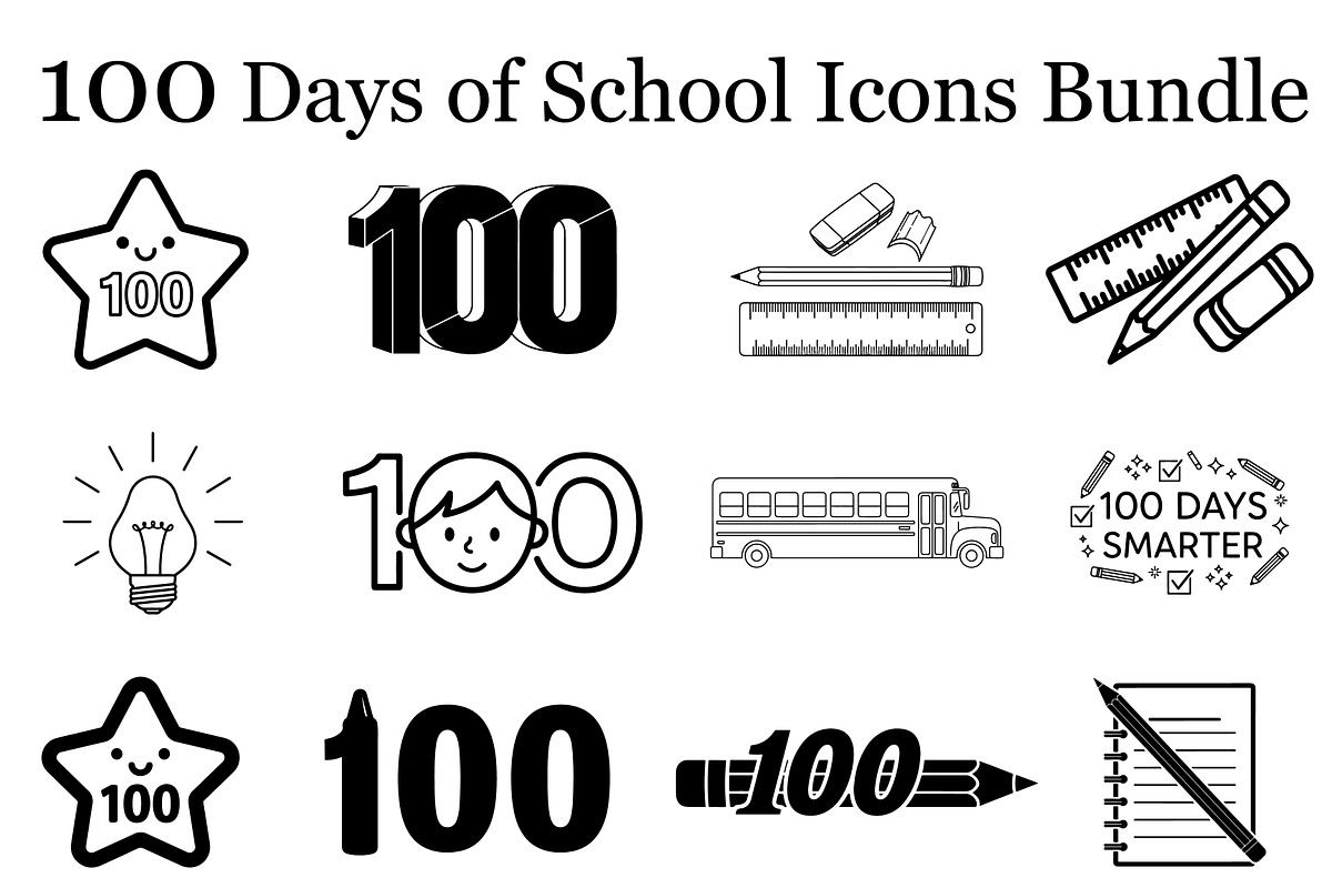 100 Days Classroom Elements, a Graphic by Artivon (Photo 1 of 13)