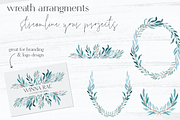 DECO V1 Watercolor Wreaths + Leaves, an Illustration by Wooly Pronto (Thumbnail 3 of 7)