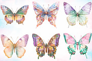 Colorful Drawing Butterfly Clipart, an Illustration by Canvas Craft (Thumbnail 2 of 3)
