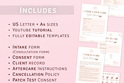 Eyelash Extension Forms Bundle, a Templates & Theme by MondaySpark (Thumbnail 2 of 11)