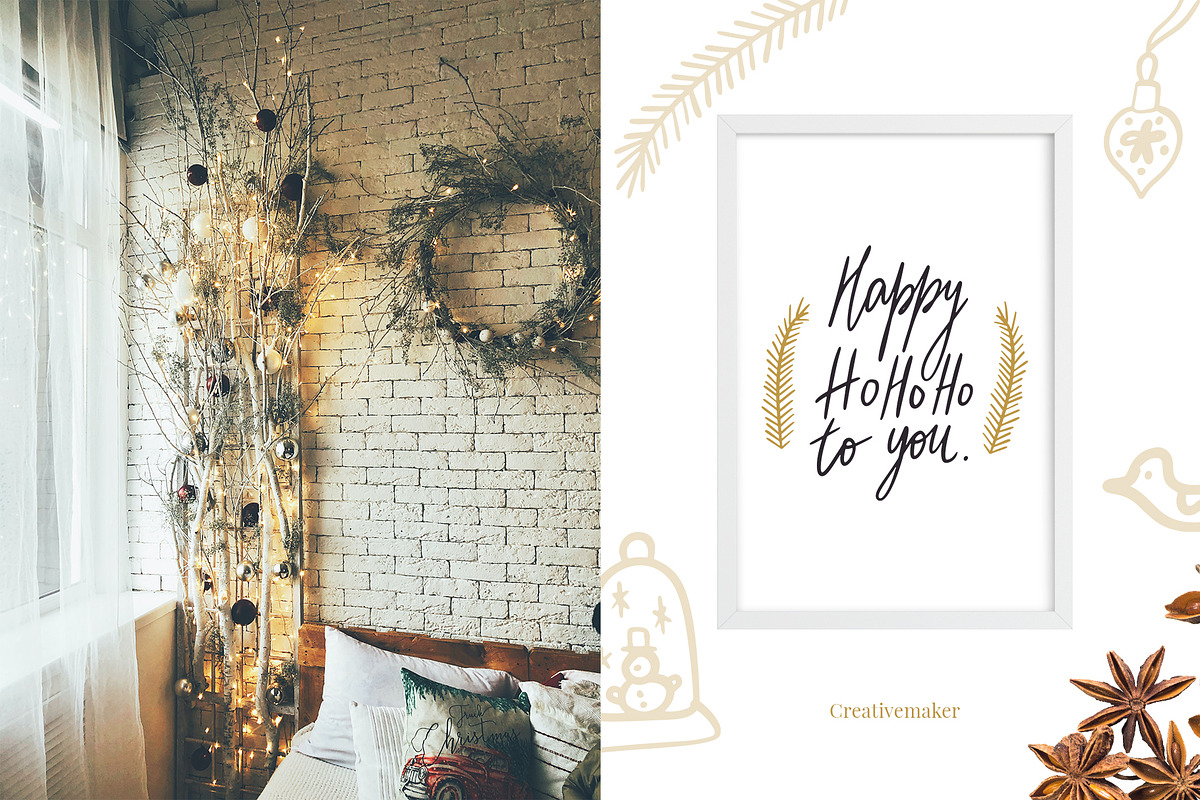 Christmas Hand Lettered Vector Quote, an Object Graphic by Creativemaker (Photo 5 of 11)
