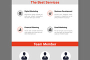 Business Email Newsletter Layout, an UI Kit Template by MightyDesign (Thumbnail 4 of 9)