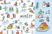 Winter, a Pattern Graphic by GooseFrol (Thumbnail 1 of 8)