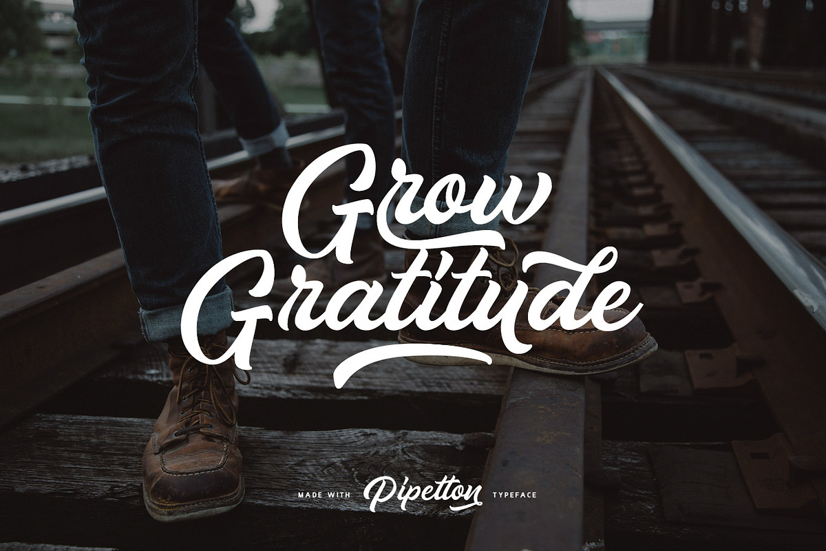 Pipetton Font Duo, a Script Font by Letterhend Studio (Photo 11 of 11)