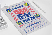 Retro Summer Party Sunset, a Flyer Template by Me55enjah Design (Thumbnail 4 of 4)