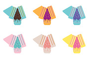 Printable Box Template - Cake Slice, a Stationery Template by moibalkon (Thumbnail 2 of 3)