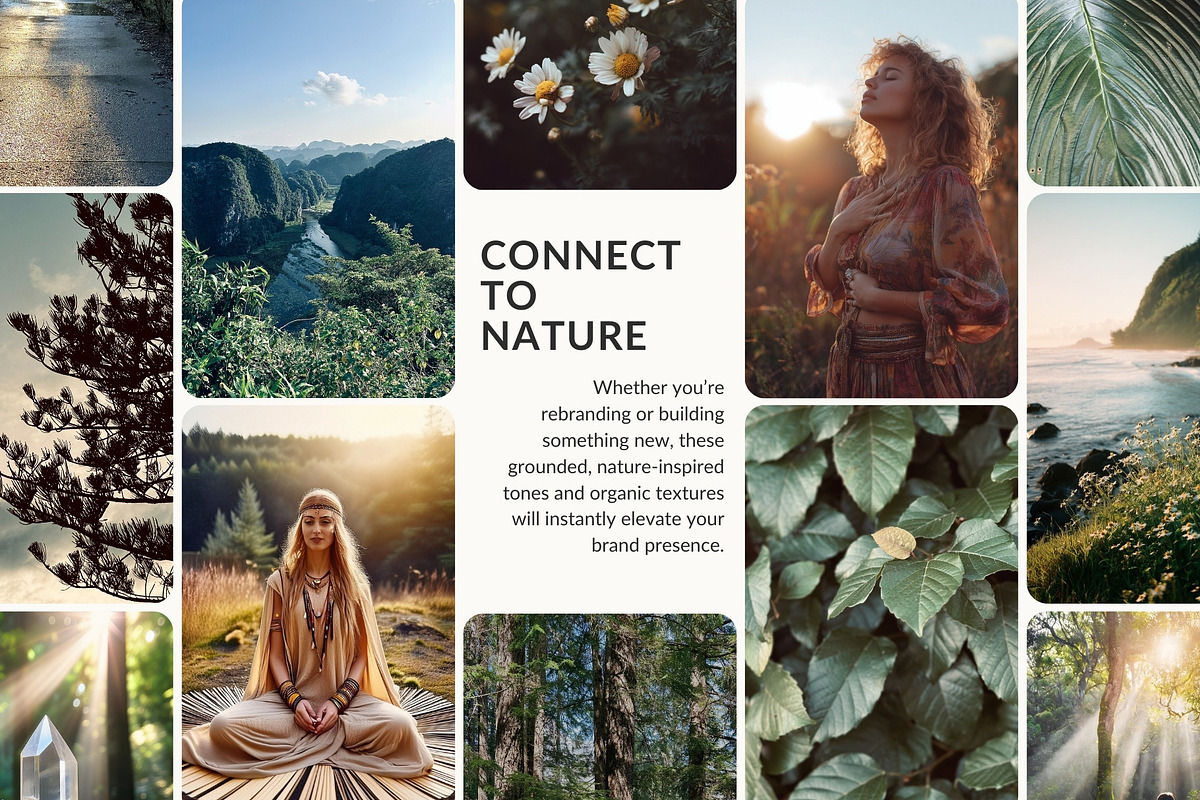 Earthy Canva Brand Kit & Stock Images preview 2
