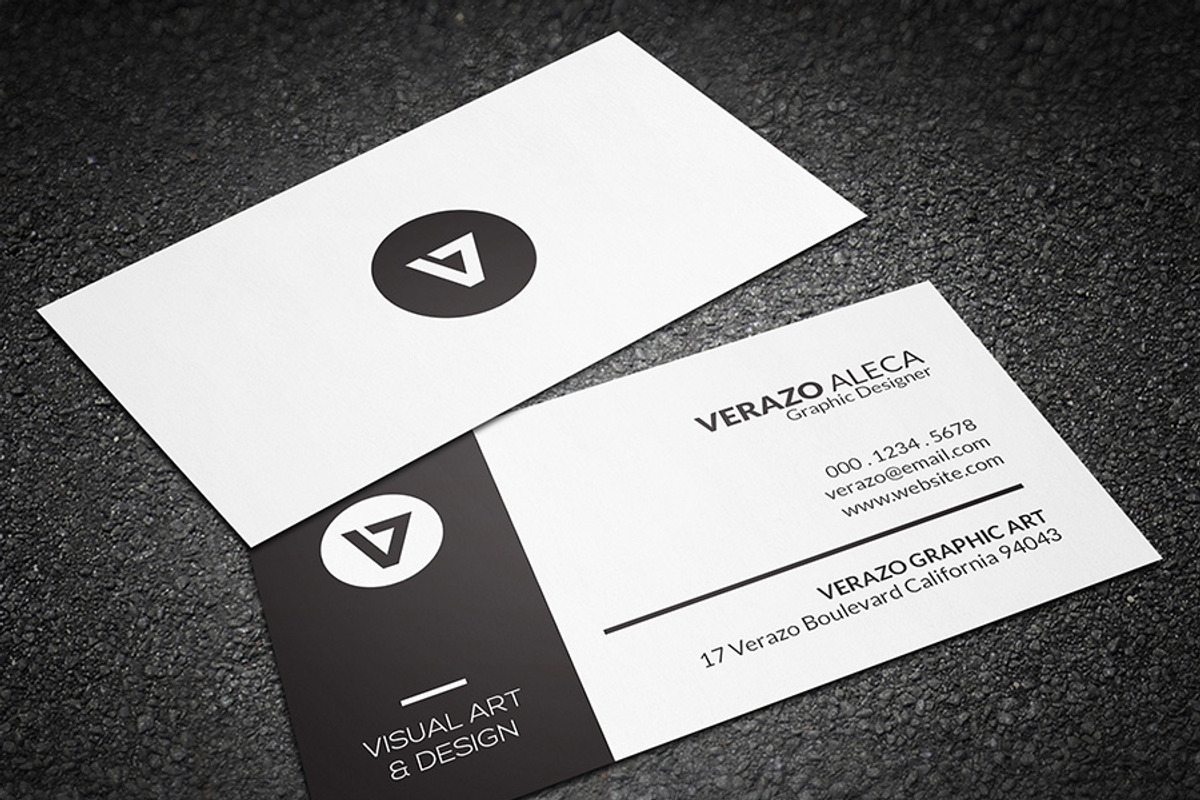 Modern Minimal Business Card, a Business Card Template by Verazo (Photo 2 of 3)