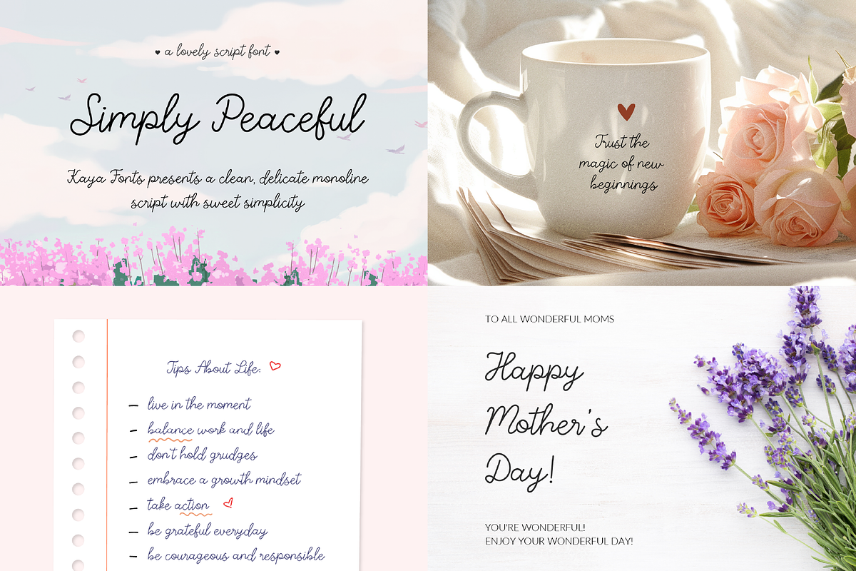 Handwritten Font Bundle - Charming, a Handwritten Font by Kaya Fonts (Photo 10 of 20)