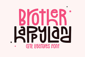 Brother Happyland - Fun Cute Font, a Sans Serif Font by Airotype