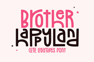 Brother Happyland - Fun Cute Font