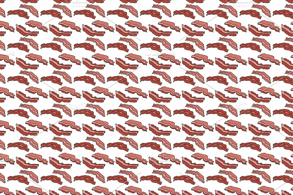 Set of patterns about breakfast, a Pattern Graphic by Lyolya Profitrolya (Photo 2 of 5)