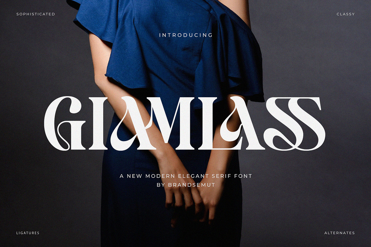 Giamlass - Unique Display Serif, a Serif Font by BrandSemut (Photo 1 of 16)