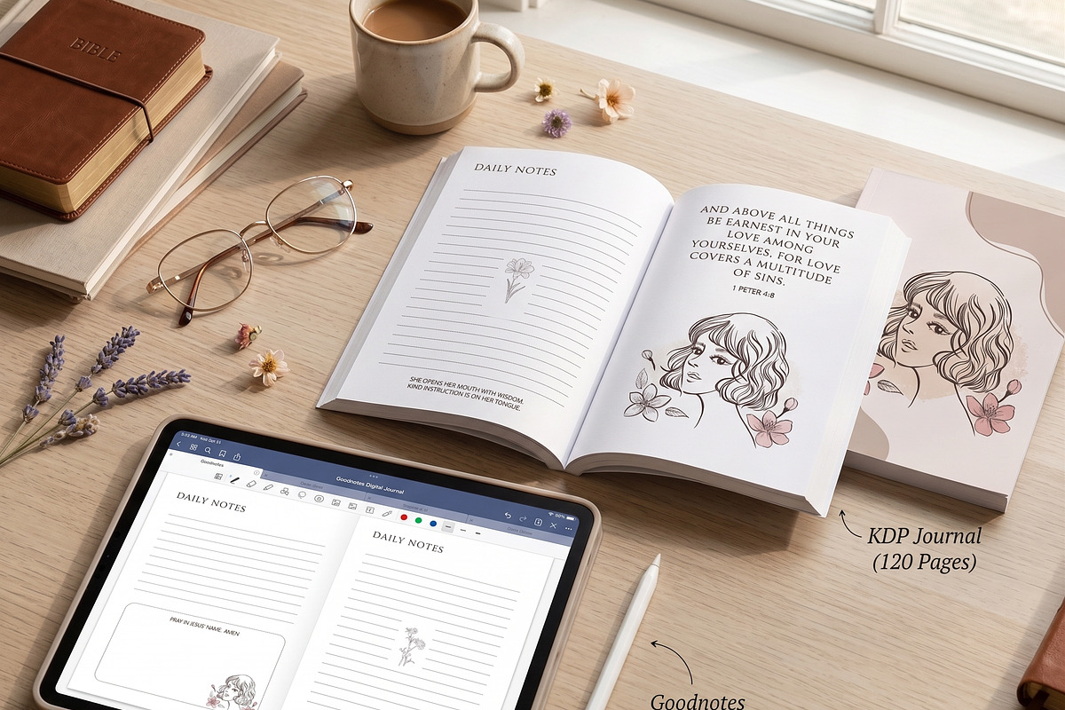 Prayer Journal KDP & Canva, a Stationery Template by AMMi (Photo 2 of 4)