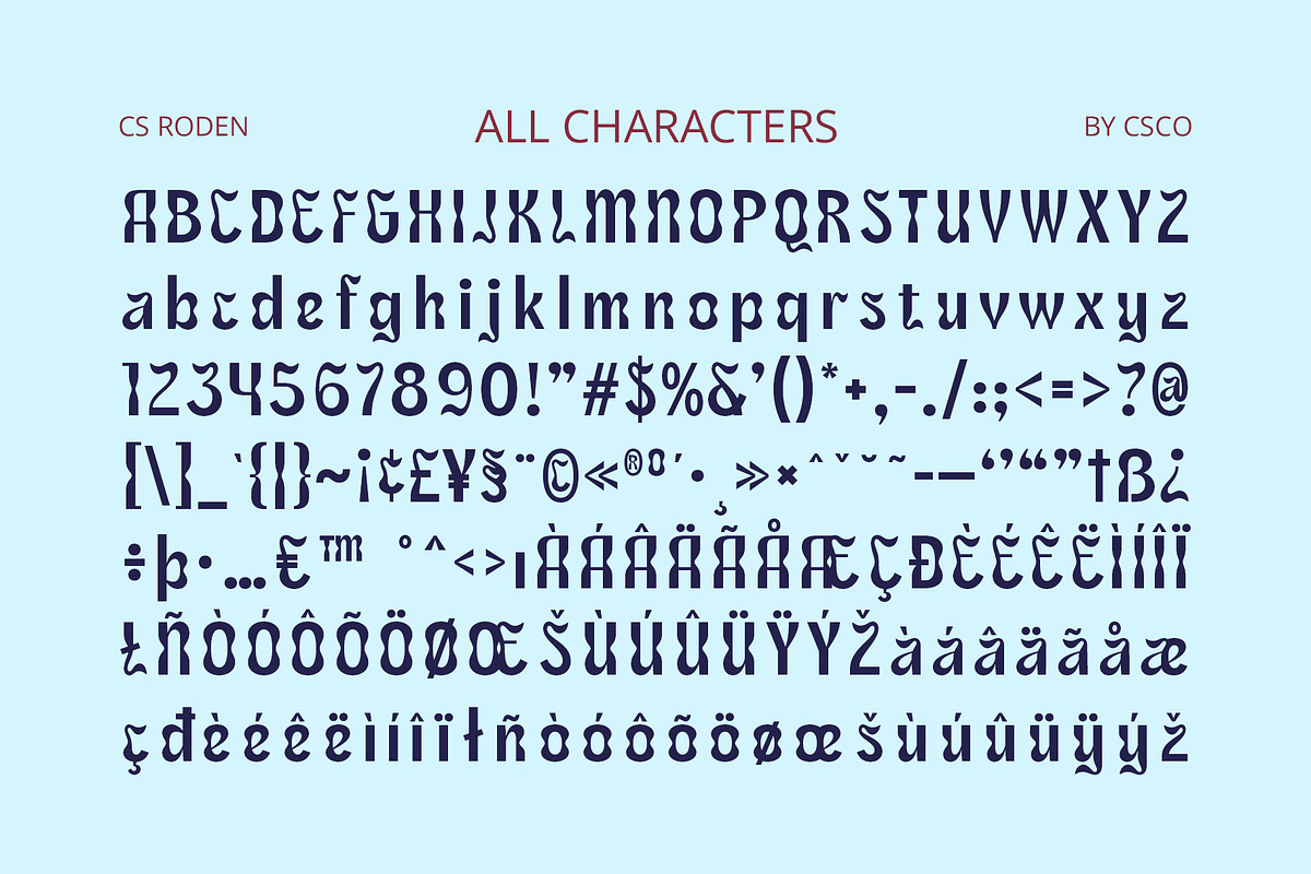 CS Roden – Psychedelic Font, a Sans Serif Font by Craft Supply Co. (Photo 8 of 8)