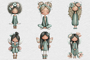 Whimsical Spring Fairy Clipart, an Illustration by DreamCafeArt (Thumbnail 5 of 6)