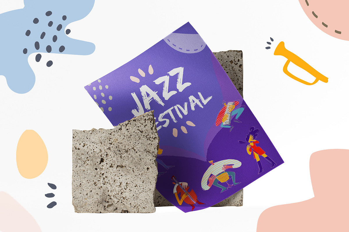Jazz band modern characters, a Person Illustration by PixelAesthetic (Photo 6 of 6)