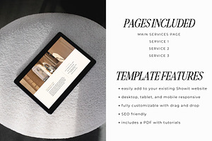 Showit Services Add-On Template
