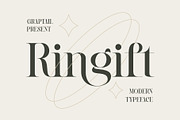 Ringift - A Modern Serif, a Serif Font by Graptail (Thumbnail 1 of 15)