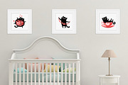 Valentine cats illustrations, a Decorative Illustration by KatPush (Thumbnail 4 of 6)