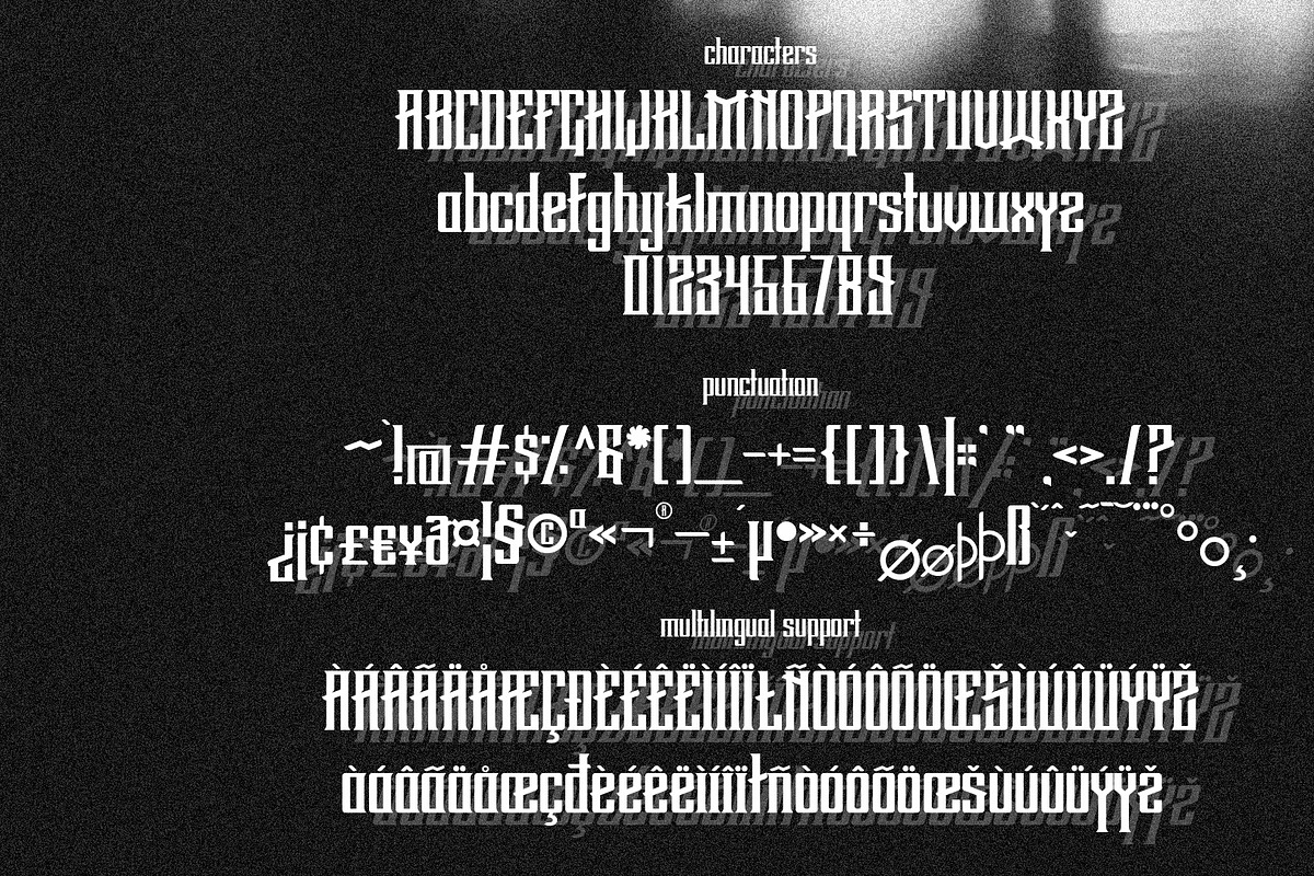 Kill Morrow Font, a Symbol Font by GRVS Studio (Photo 2 of 5)