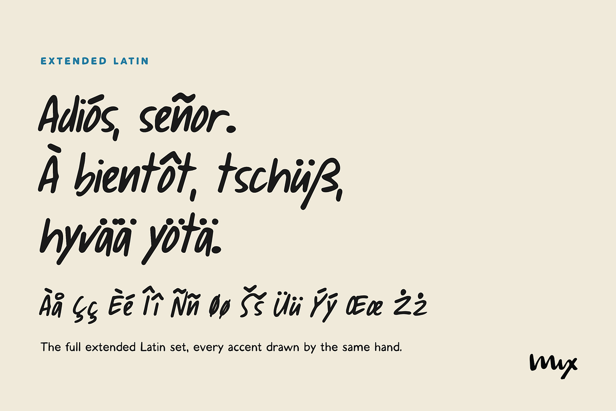 Mix Two Weeks - Handwritten Print, a Handwritten Font by Mix Fonts (Photo 10 of 11)