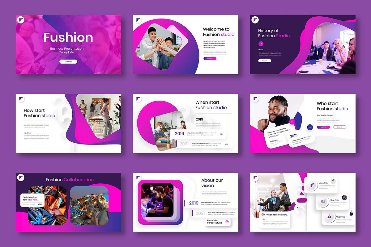 Fushion - Business Google Slide Temp, a Presentation Template by Dens Creative Studio (Photo 2 of 6)