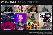 12 Photo Effect Templates, a Brushes & More by iDoodle Studio (Thumbnail 2 of 6)
