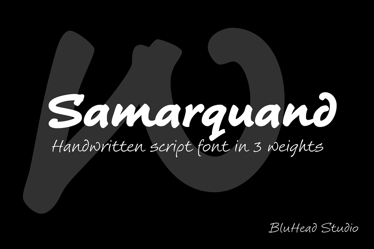 Samarquand, a Handwritten Font by BluHead Studio (Photo 1 of 7)