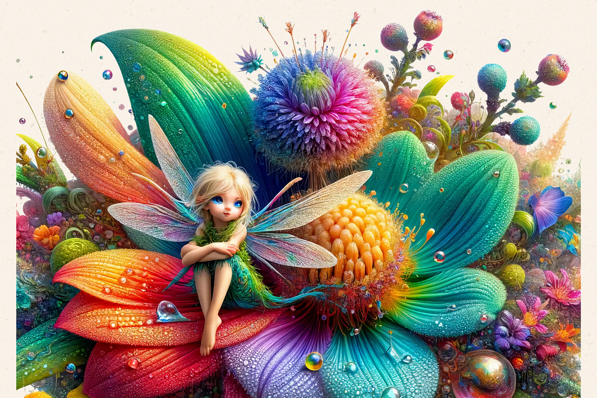 LOTUS MAGICAL FAIRIES CLIPART, a Person Illustration by Daring Digies (Photo 5 of 11)