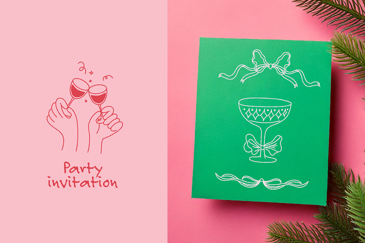 Holiday vibes, hand drawn clip art, a Graphic by venimo (Photo 6 of 10)