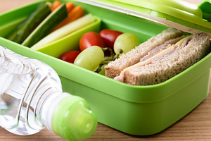 Healthy Lunchbox with Sandwich, Fruits, and Vegetables Healthy Lunchbox with Sa, a Food & Drink Photo by etorres69
