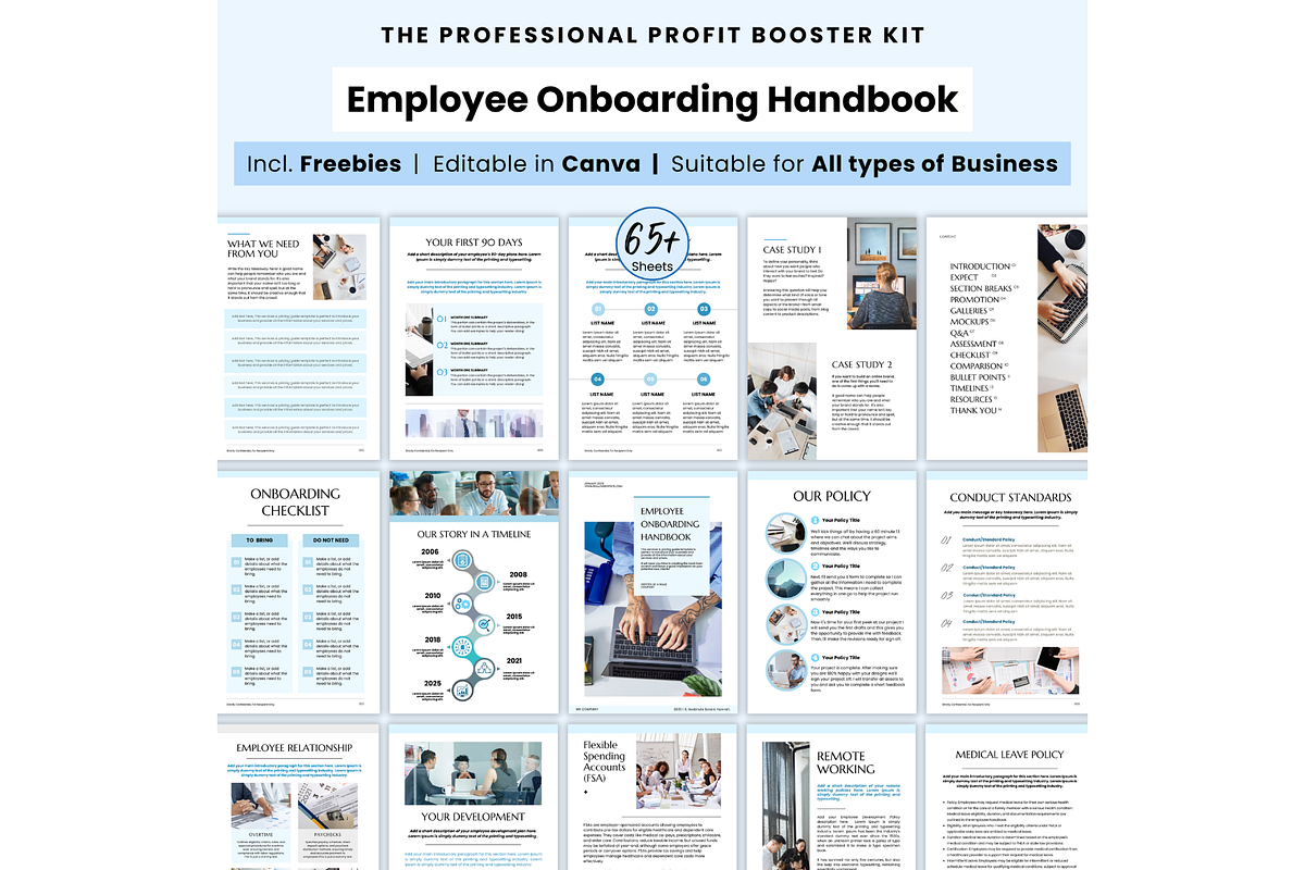 New Employee Onboarding Template, a Branding & Logo Template by PlannersByBee (Photo 1 of 6)