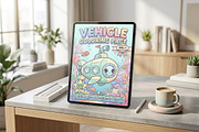 679 General Vehicle Coloring Pages, a Transportation Illustration by ikarifq shop (Thumbnail 2 of 5)