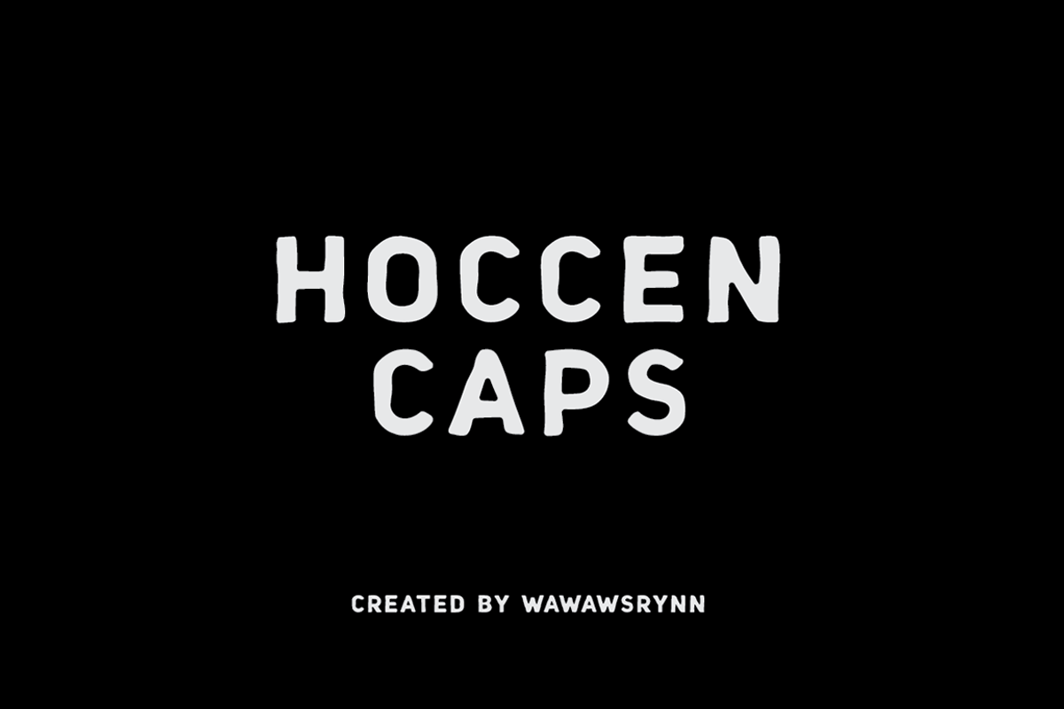 HOCCEN CAPS Display Font preview 6