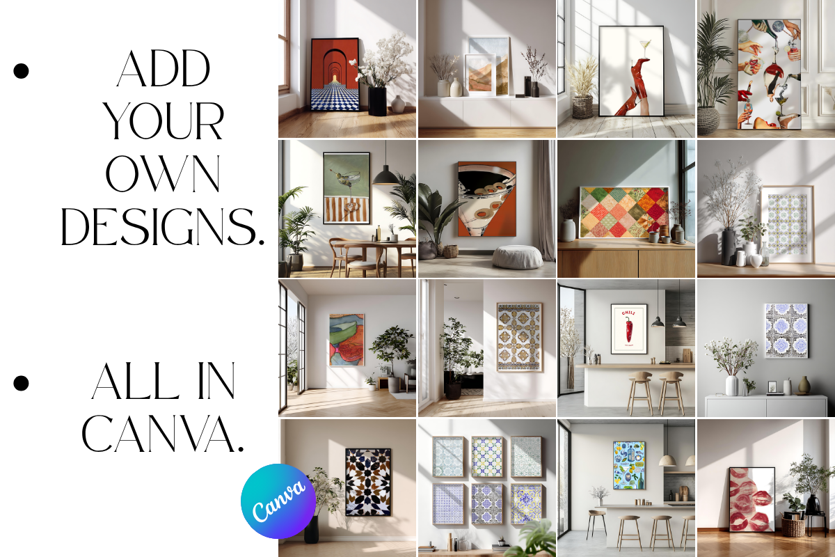 Canva Frame Mockups with Shadows, a Mockup by SJB Custom Prints (Photo 3 of 7)